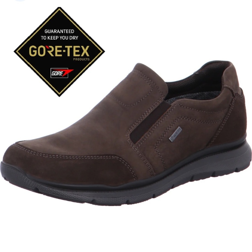 ARA Benjo GORE-TEX 11-24606 Caffee Brown Men's Loafer Sz 42 Italian US 9